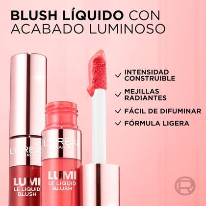 Lumi liquid blush, rubor liquido radiante L'Oréal Paris beneficios