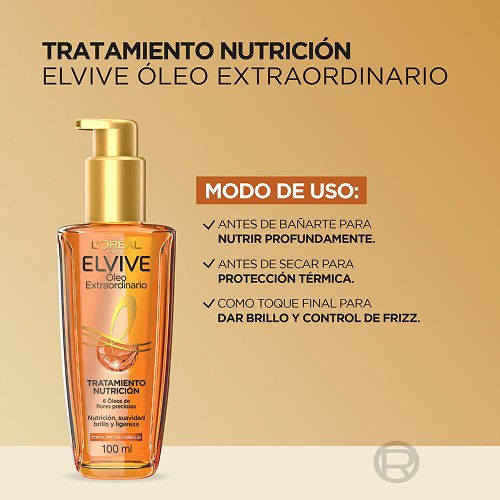 Tratamiento Nutricion Elvive Oleo Extraordinario Modo De Uso De Aceite Oleo Extraordinario
