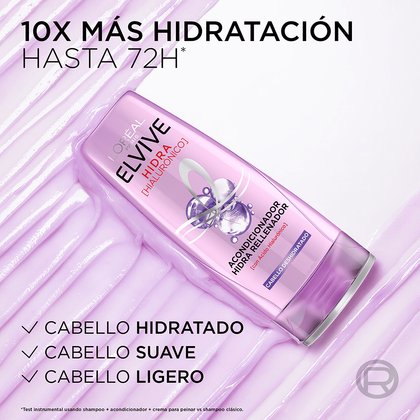 L'Oréal Paris shampoo Hidra Hilaurónico de Elvive ingrediente