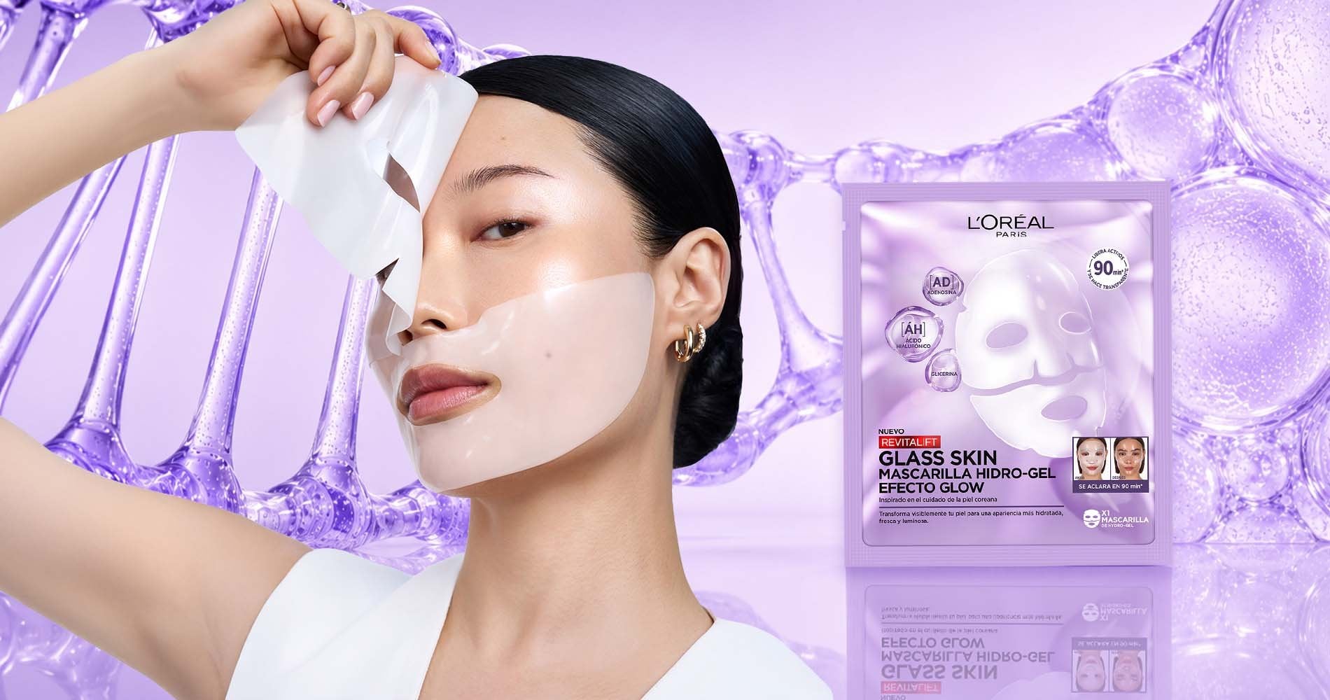 Mascarilla Con Acido Hialuronico Glass Skin