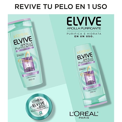 Gama de productos Elvive Arcilla Purificante Cuidado del cabello Shampoo L'Oréal Paris