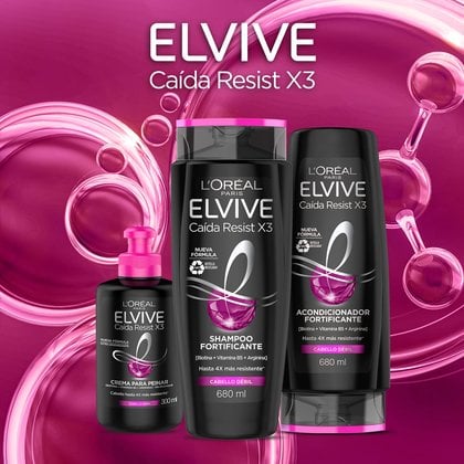 L'Oréal Paris acondicionador Caída Resist x3 de Elvive franquicia