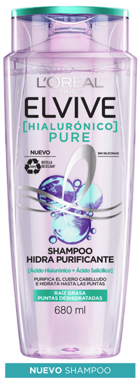 Shampoo Elvive morado hialurónico pure