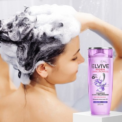L'Oréal Paris shampoo Hidra Hilaurónico de Elvive espuma