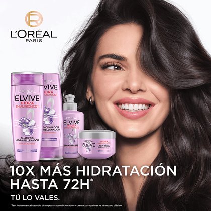 L'Oréal Paris shampoo Hidra Hilaurónico de Elvive textura