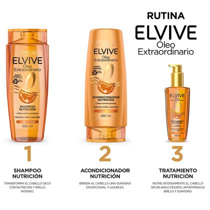 L'Oréal Paris acondicionador Óleo Extraordinario de Elvive rutina