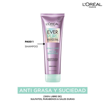 Loreal EverPure Scalp Care + Detox Shampoo Rutina
