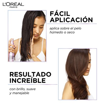 21 in 1 tratamiento de fácil aplicación, deja el cabello suave, brillante y manejable.