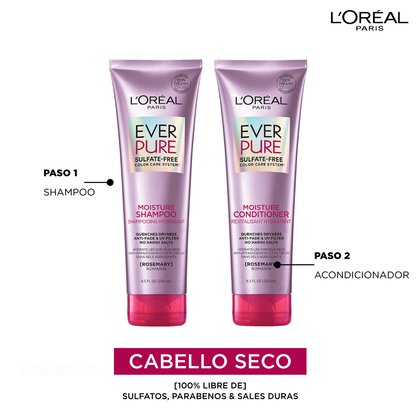 Loreal EverPure Moisture Acondicionador Rutina