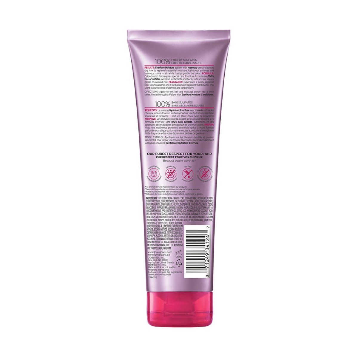 Loreal EverPure Moisture Shampoo Atrs