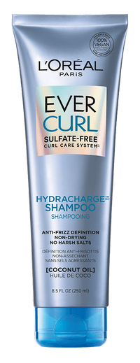 Shampoo de Ever Curl L'Oréal Paris para cabello chino. Shampoo sin sulfatos, shampoo vegano