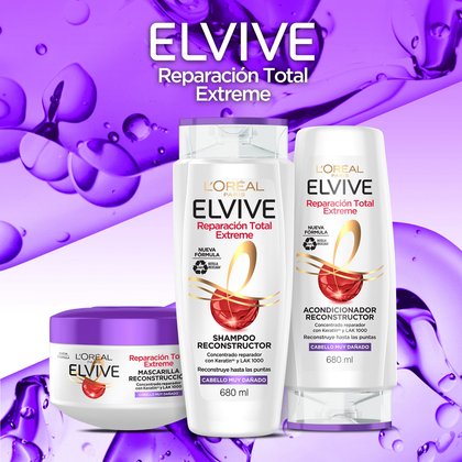 L'Oréal Paris shampoo Reparación Total 5 Extreme de Elvive franquicia