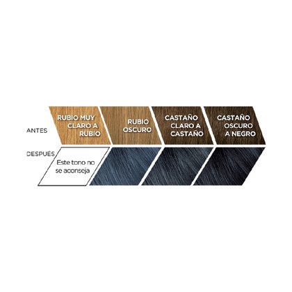 PREFERENCE TINTE CASTANO OSCURO CENIZO METALICO RESULTADOS