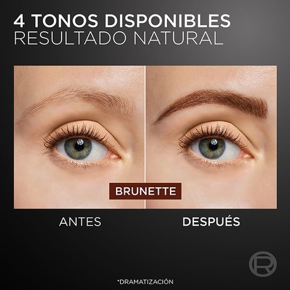 Infallible Faux Brow Delineador Para Cejas Loreal Paris Antes Después