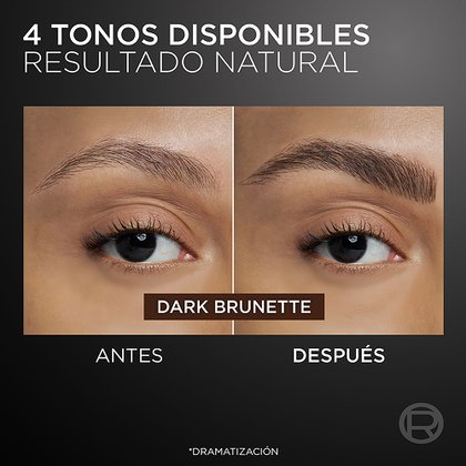 Infallible Faux Brow Delineador Para Cejas Loreal Paris Antes Después