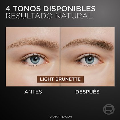 Infallible Faux Brow Delineador Para Cejas Loreal Paris Antes Después