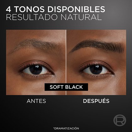 Infallible Faux Brow Delineador Para Cejas Loreal Paris Antes Después