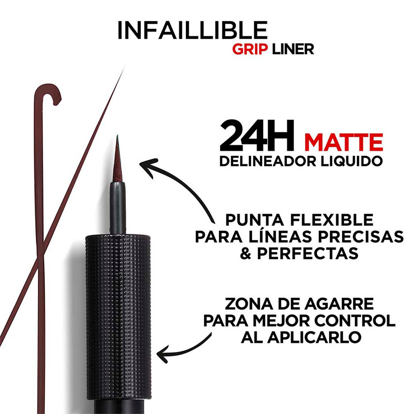 Infallible liquid matte delineador de ojos beneficios cafe 
