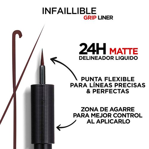 Infallible liquid matte delineador de ojos beneficios cafe