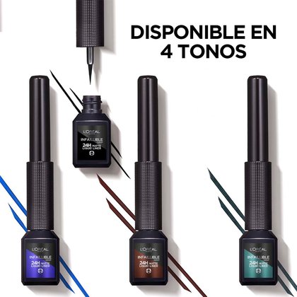 Infallible liquid matte delineador de ojos tonos negro