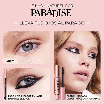 loreal paris Paradise Le Khol delineador modo de uso midnight black