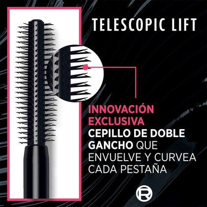 Loreal Paris Telescopic Lift Mascara A Prueba De Agua Pestanas Cepillo