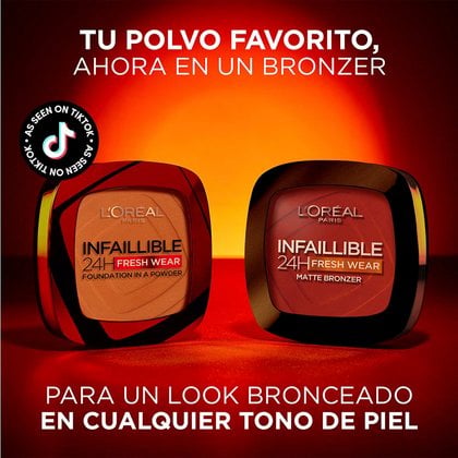 Infallible Bronzer Tono 300 Light Medium Polvo Loreal Paris Polvo Favorito