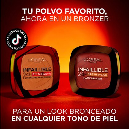 Infallible Bronzer Tono 450 Deep Tan Polvo Loreal Paris Polvo Favorito