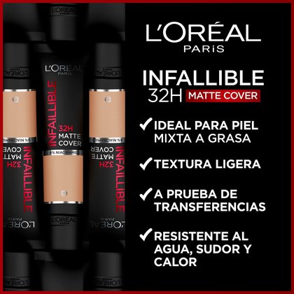 Infallible Matte Cover Beneficios