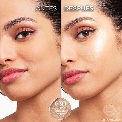 Lumi Glass Iluminador L'Oréal Paris Before and After