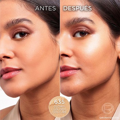 Lumi Glass Iluminador L'Oréal Paris Before and After