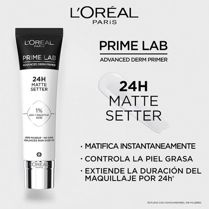 Loreal Paris Prime Lab Matte Setter Beneficios V2