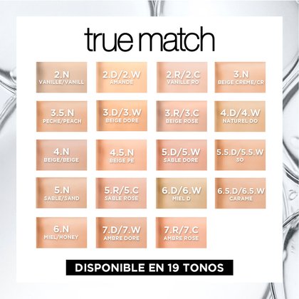 True Match Base Tonos
