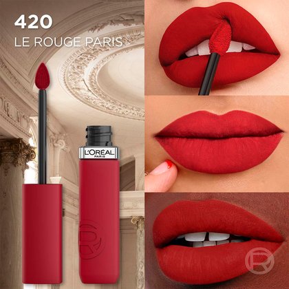 Loreal Paris Le Matte Resistance Labial Liquido Pruebas
