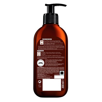 Shampoo 3 en 1: Barba, Rostro y Cabello Barber Expert Detrás