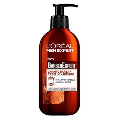 Shampoo 3 en 1: Barba, Rostro y Cabello Barber Expert Producto
