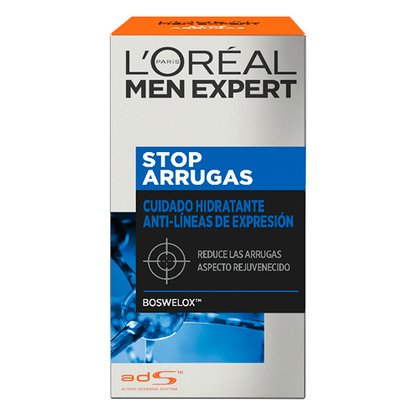 Crema Humectante Anti-Lineas de Expresión Stop Arrugas Men Expert Caja