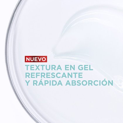 Crema con textura en gel refrescante y de rápida absorción