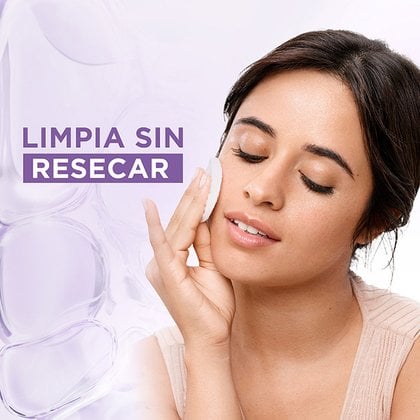 Agua micelar limpia sin resecar