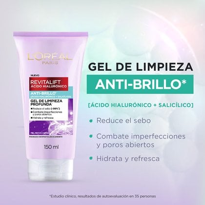 Gel de limpieza facial anti brillo para reducir el sebo y anti imperfecciones