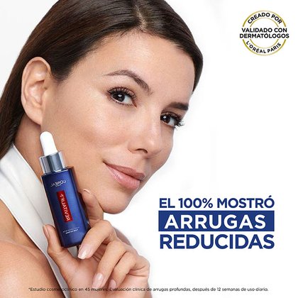 EL 100% MOSTRÓ ARRUGAS REDUCIDAS RETINOL LOREAL PARIS