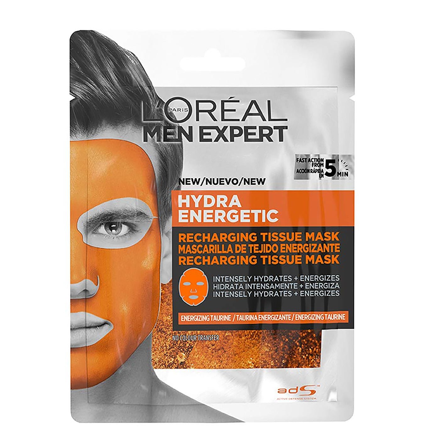 Mascarilla Facial Hydra Energetic Men Expert de L'Oréal Paris