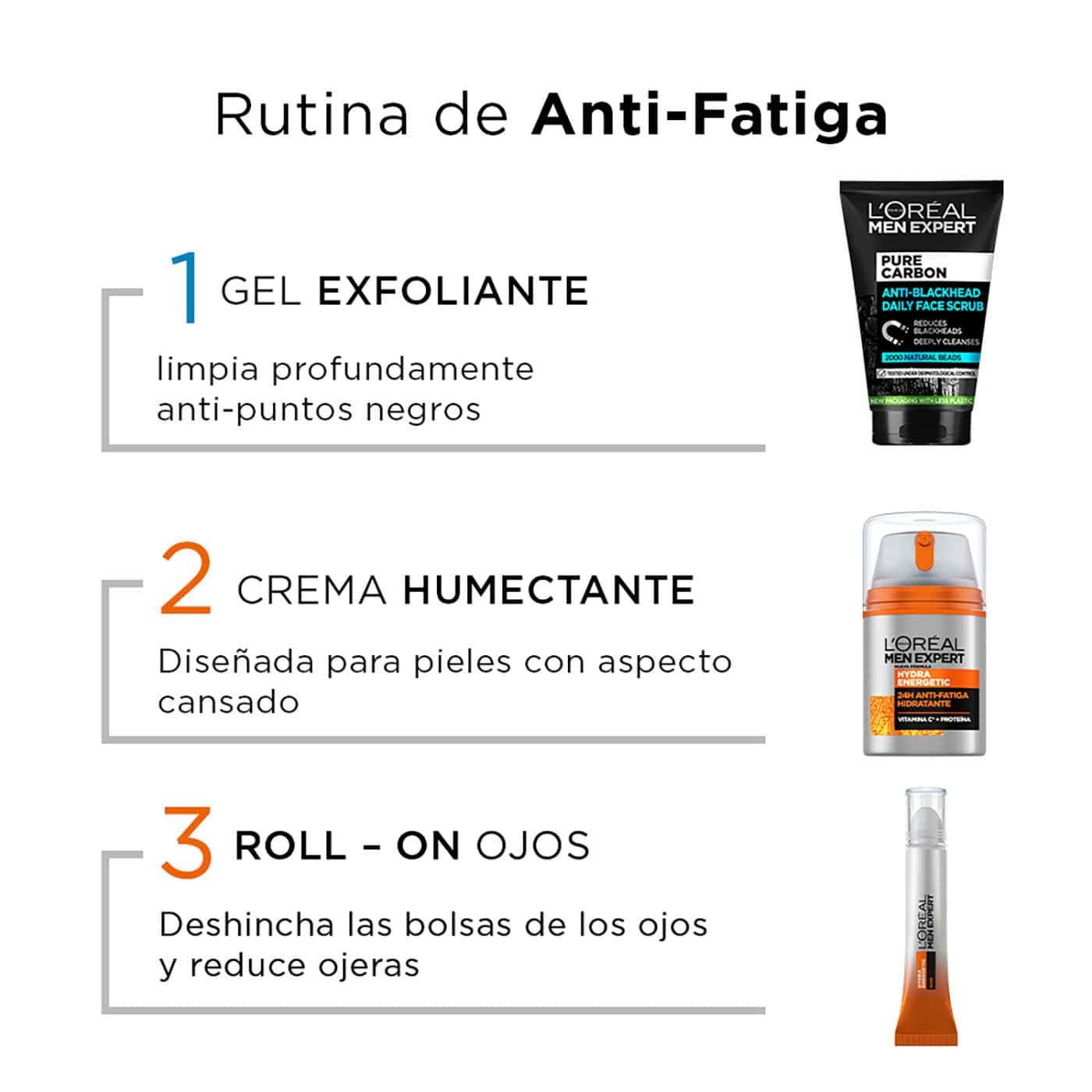 Rutina Anti Fatiga Men Expert de L'Oréal Paris